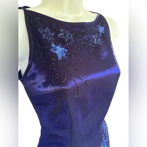 STUNNING Alex Evenings Color Change Mermaid Trail Embellished Evening Gown Set